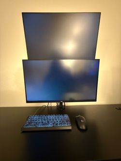 PC Setup | KBM, PC, 2 Monitors