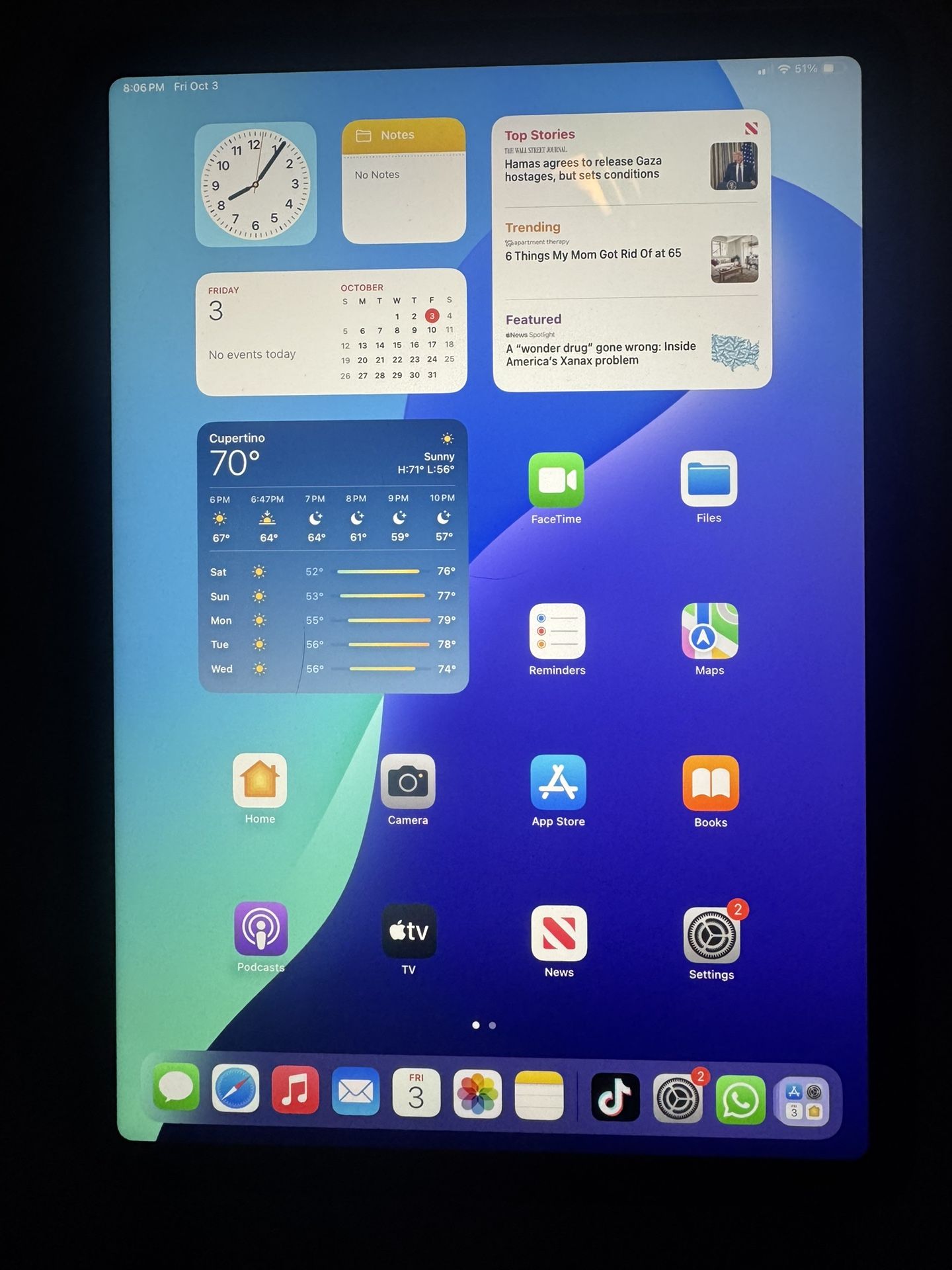 IPad Air 2022 Blue 256 GB