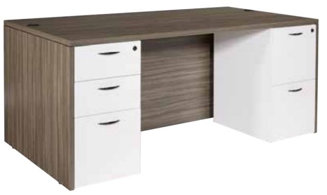 Desk Executive Desk Two‑Tone Executive Office Desk – Modern Design