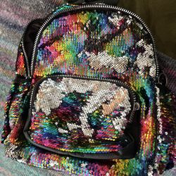 Rainbow Sequin Backpack- $10