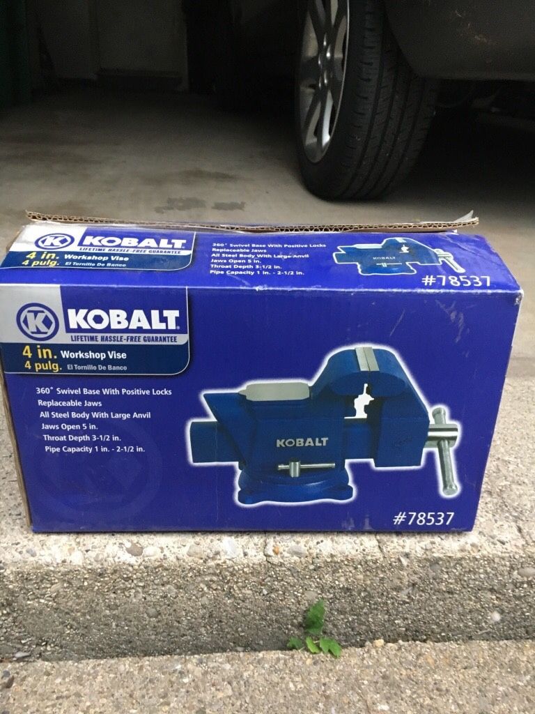 New kobalt bench vise 4 inch - centerville or englewood