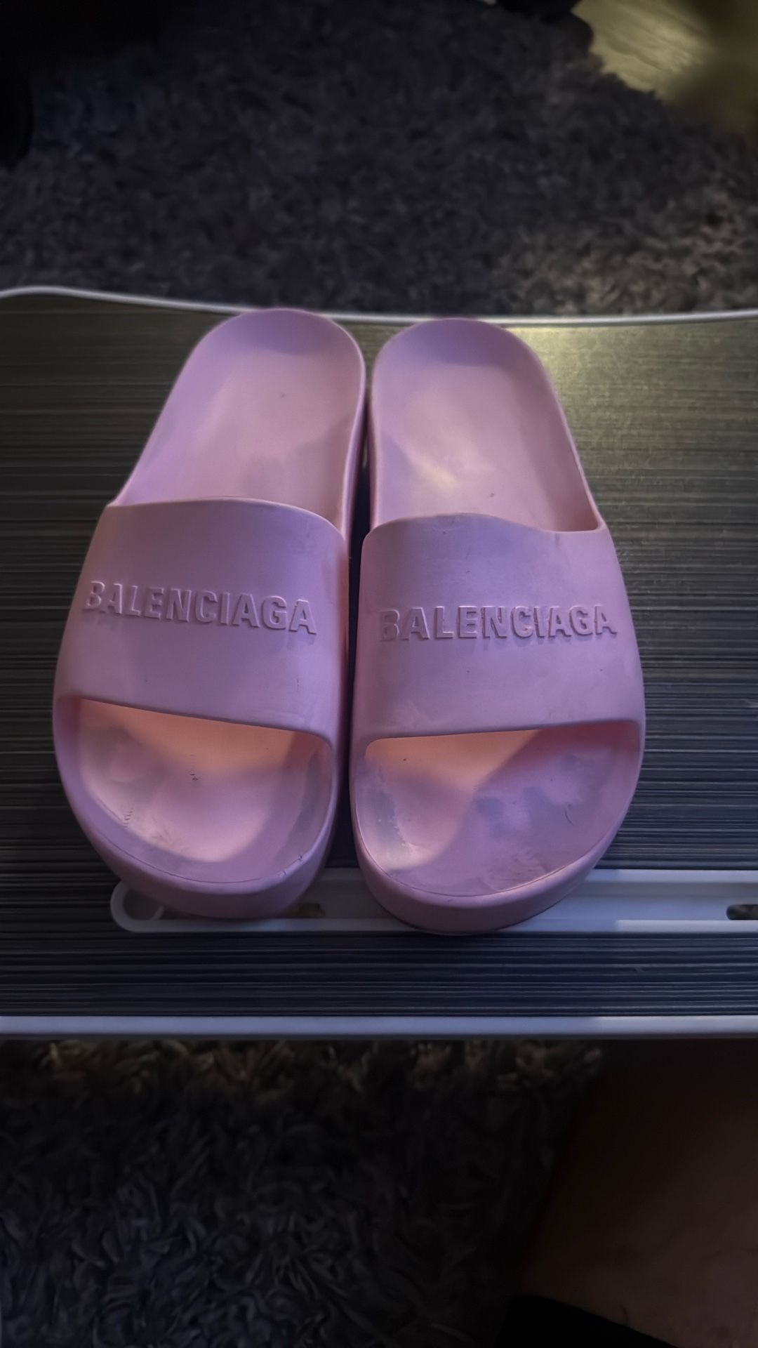 Balenciaga Women's Pink Pool Slide Sandal – Used