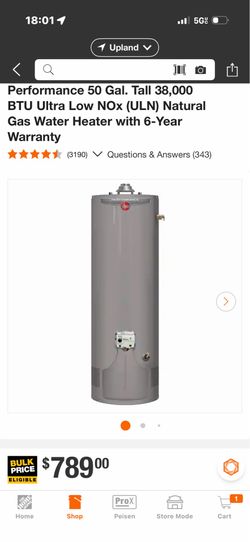 Brand New Rheem water heater