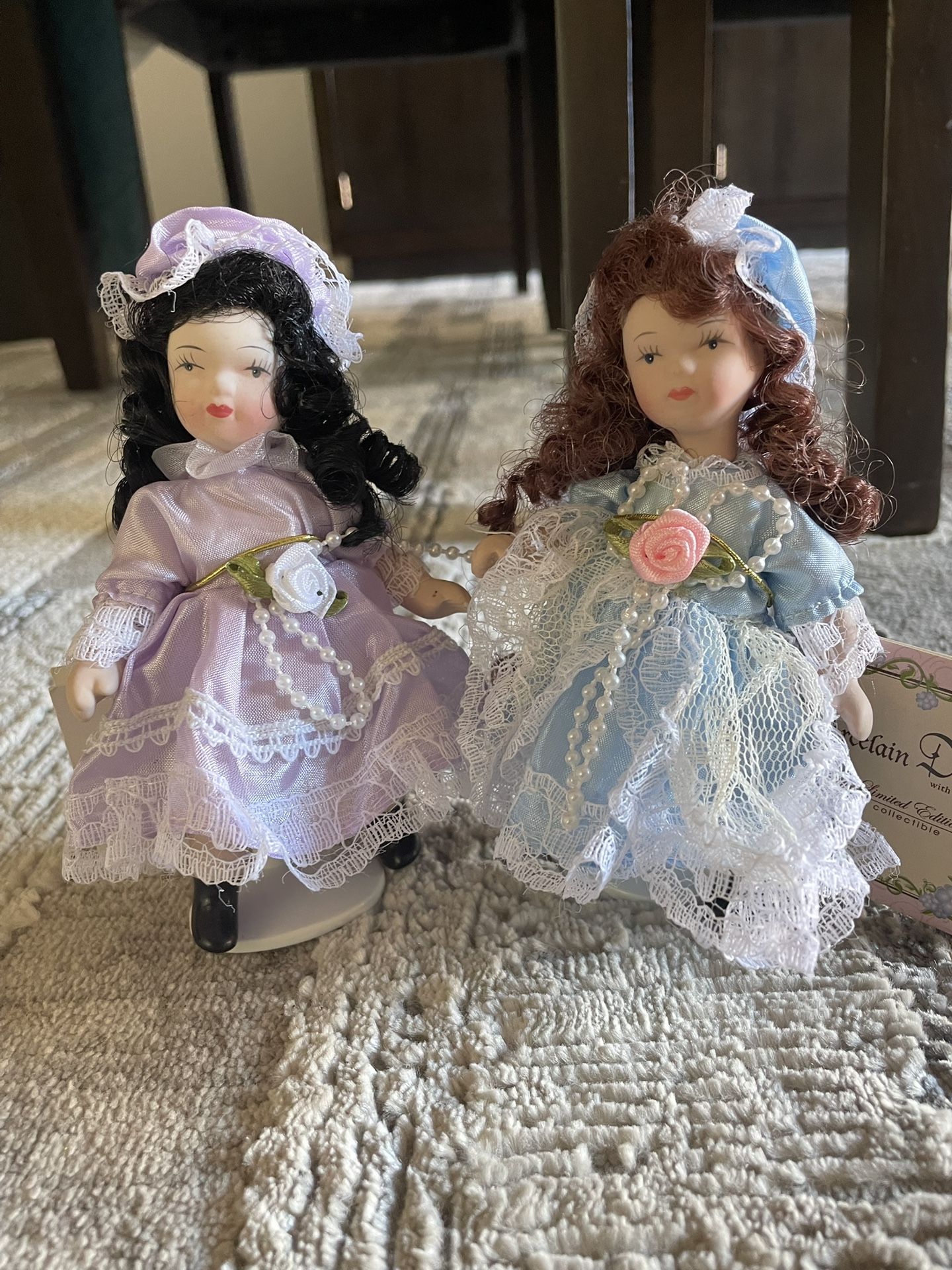 2 Brand New Porcelain Dolls