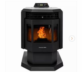 ComfortBilt 2,400 sq. ft. Pellet Stove with 40 lbs. Hopper in Black