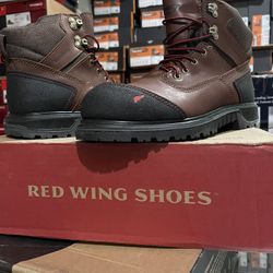 WORK BOOTS 🥾/RED WING SHOES/MEN'S 6-INCH WATERPROOF SOFT TOE BOOT//size( 7)