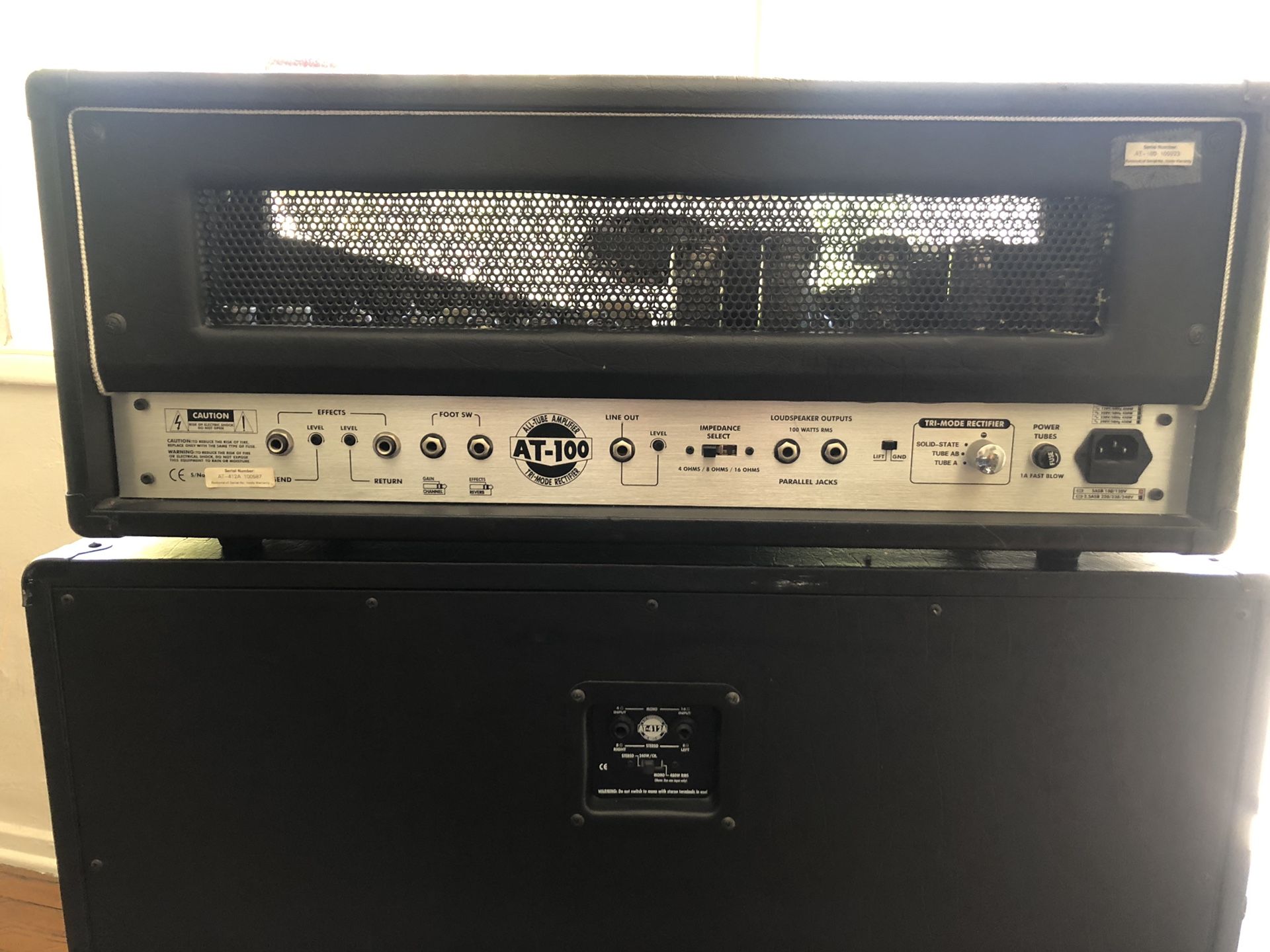 B52 AT100 4x12” Guitar Amp HalfStack for Sale in Santa Monica, CA