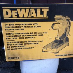 Dewalt  Chop saw 