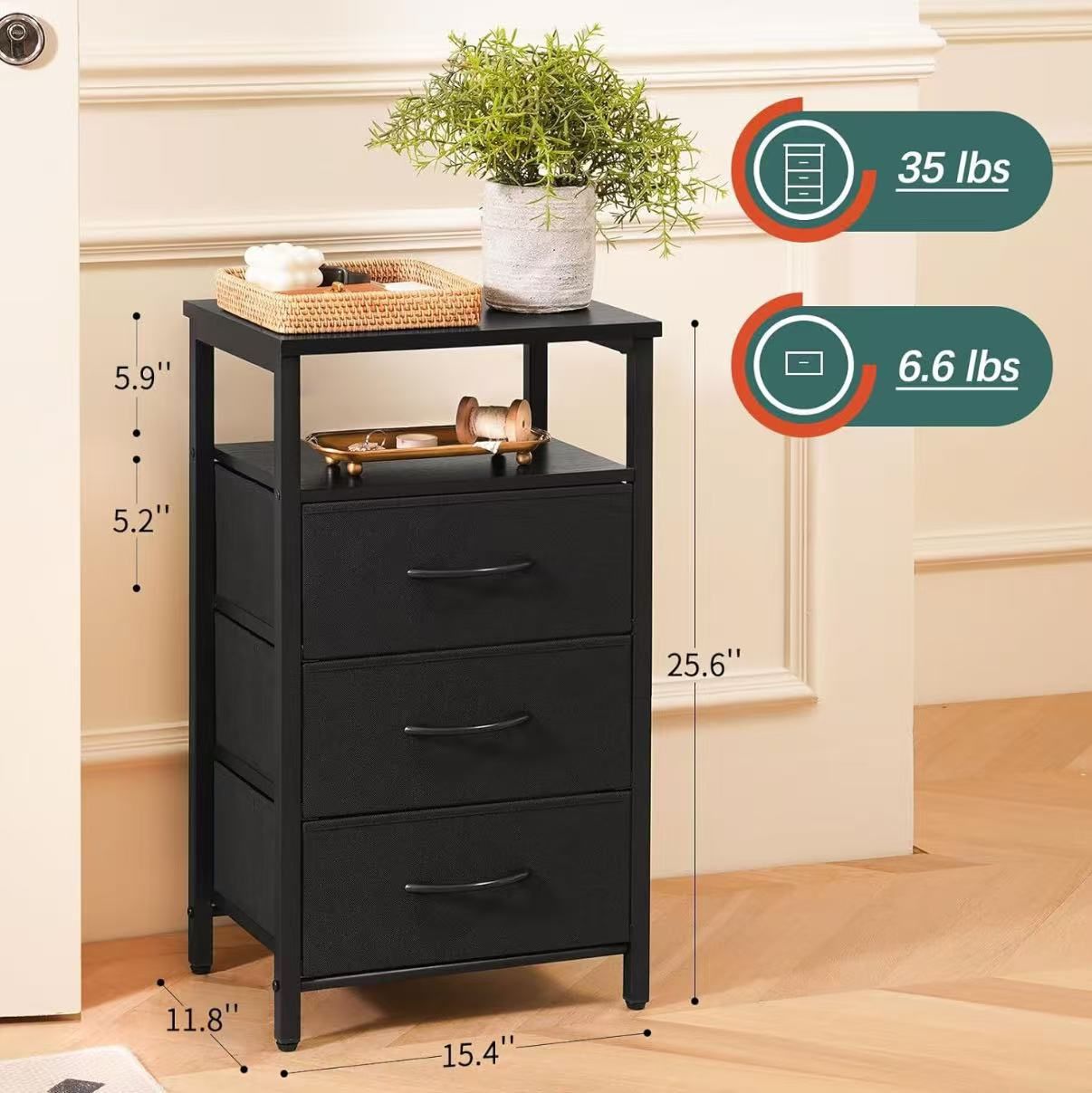 Night Stand With Charging Station