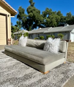 CB2 Piazza Sofa | Deep Lounge Gray Velvet | Modern Cloud Style | FREE Delivery