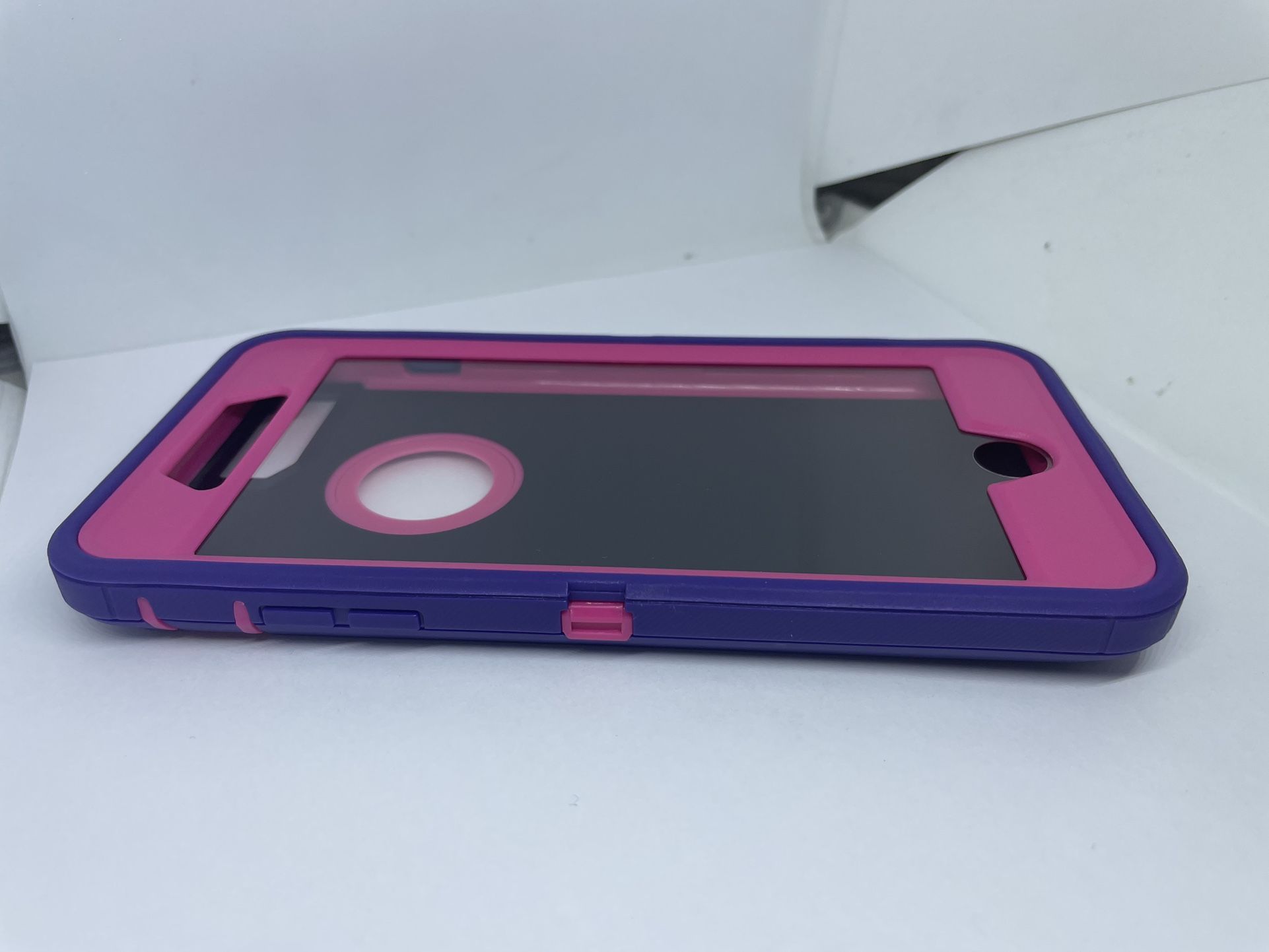 For iPhone 6 Plus , iPhone 7 Plus / 8 Plus Purple With Pink Full Cover Case Defender Protector 
