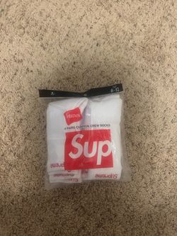 Supreme x Hanes Crew Socks 4-Pack