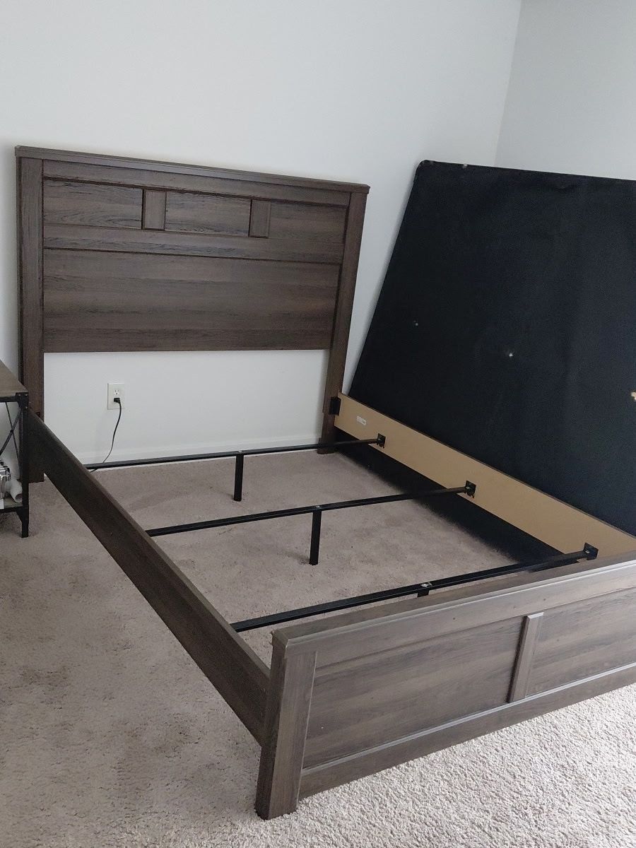 Headboard, footboard and bed frame