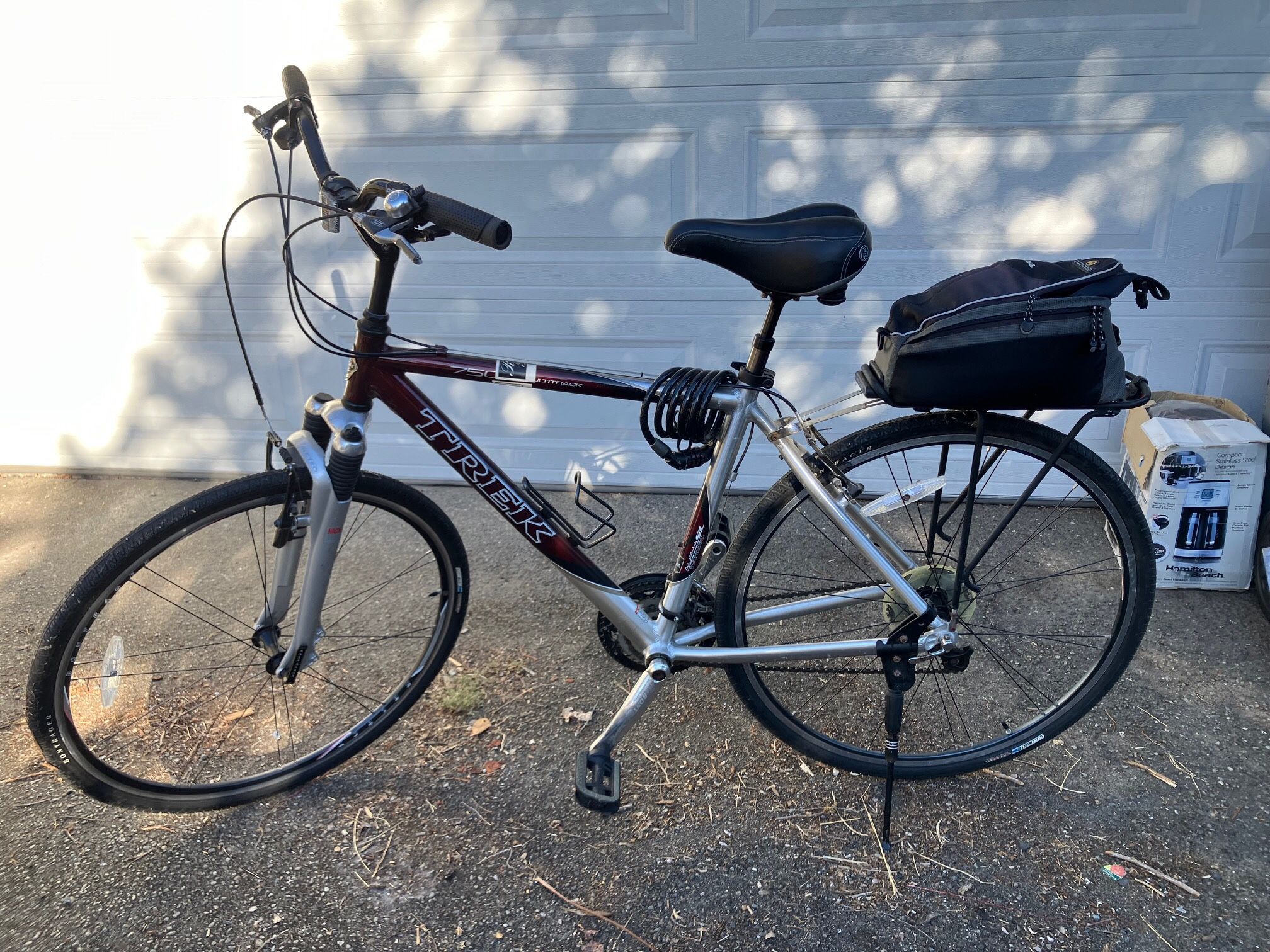 Trek 7500 Multitrack super light custom aluminum, silver / candy apple red