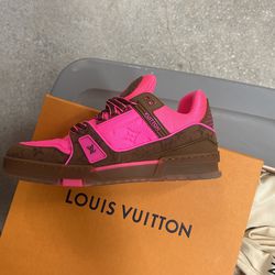 Louis Vuitton Trainer Pink Brown