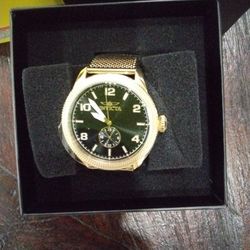 Invicta Watch For Men, Brand New, Gold, Black And White 