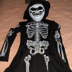 Skeleton Womens Hooded Dress