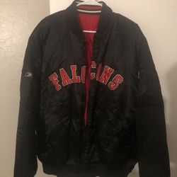 Retro Atlanta Falcons Reebok Reversible Jacket - Large