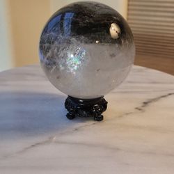 1.6 Lb (719g) Garden Quartz Sphere Quartz Crystal 