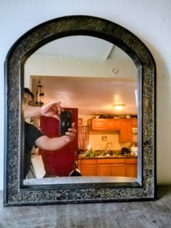 MOSAIC TILE ARCHED MIRROR
