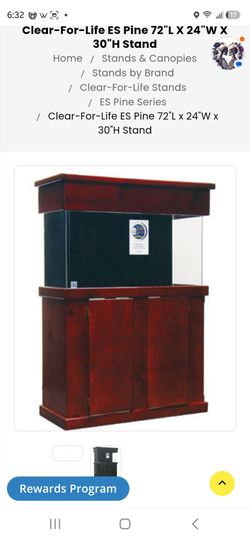 Extra large acrylic sub pump ready aquarium and stand
