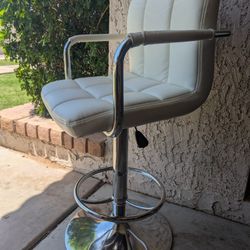 $99      WHITE STOOL/SEAT W/Foot Rest & Arm Rest     $99