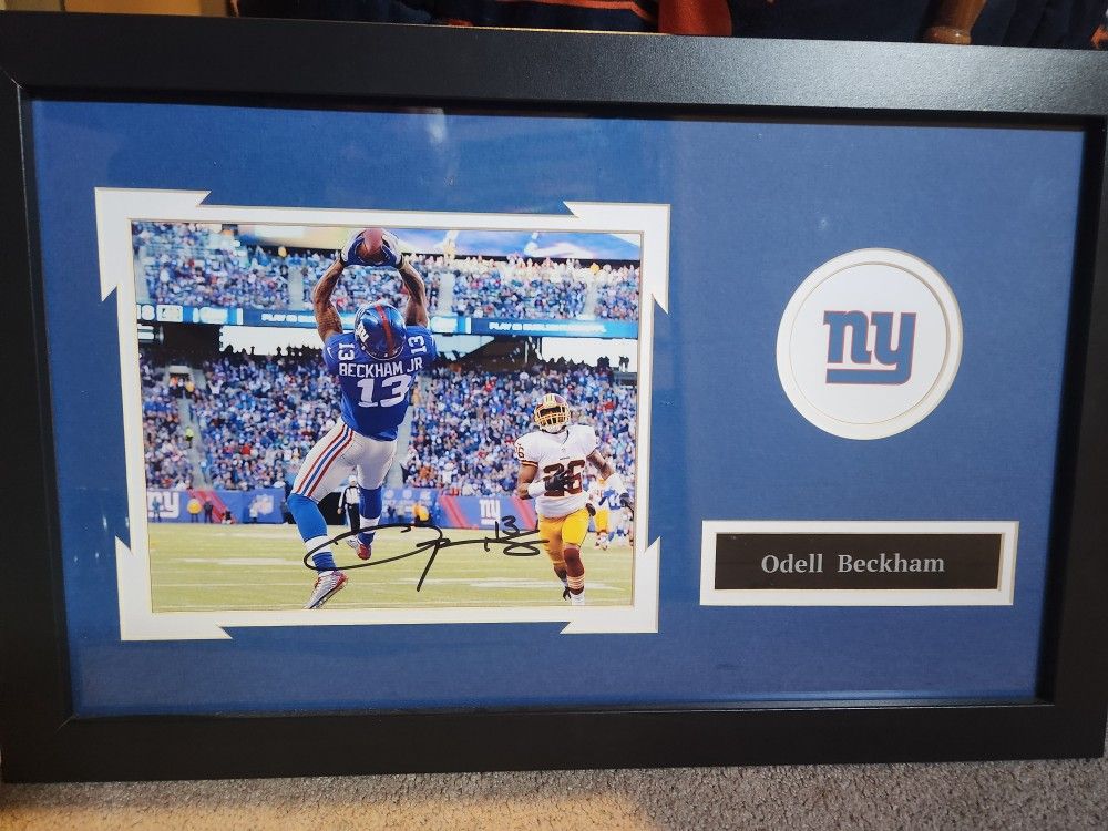 Odell Beckham Signed Photo