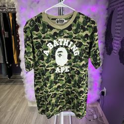 Bape Tee Green Camo 