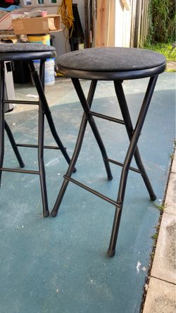 Two metal chair