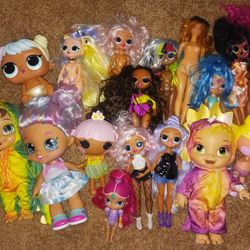 Lalaloopsie, Rainbow, LOL dolls