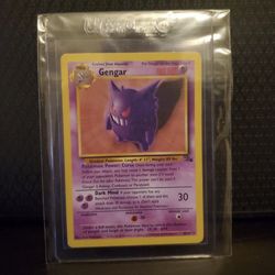 Pokémon gengar Fossil Card LP