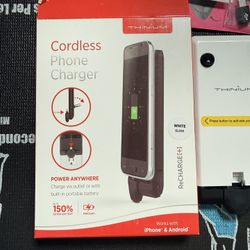 Portable Charger with Built in Cables， Power Bank Fast Charging with Foldable Wall Plug Charger, Travel Esse