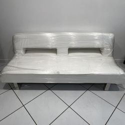 White Faux Leather Futton Bed Futon Read
