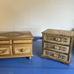 Pair Of Italian Jewelry Boxes 