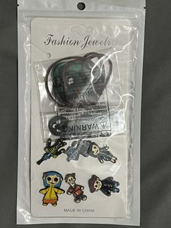 Coraline Metal Brooches/Pins + Necklaces (New)