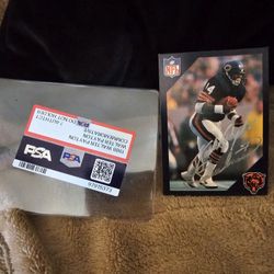 Walter Payton Autograph Psa DNA Cert.