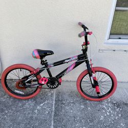 18 Inch Pink And Black Bike