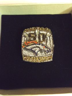 Broncos Super Bowl 50 Championship Ring! Full size