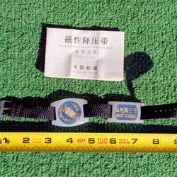 Vintage 2-Piece Magnet Wrist &/Or Ankle Adjustable Strap Physiology Band NOS