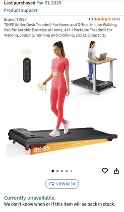 Walking Pad/Under desk Treadmill