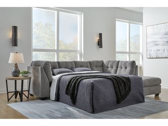 Marleton Gray Left-Arm Facing Full Sofa Sleeper