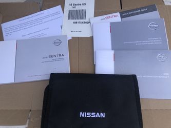 2018 Nissan Sentra Owners Manual Set