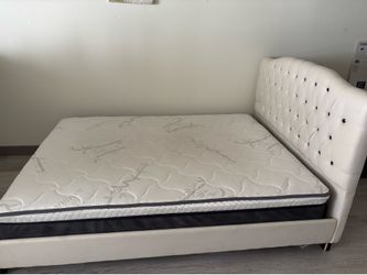 Queen bed with frame