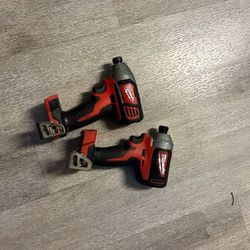 Milwaukee M18 Taladros De Impacto $100 Por Los Dos Firme Precio Tools Only No Batería 