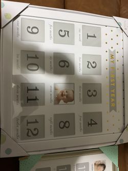 3 First Year Picture Frames