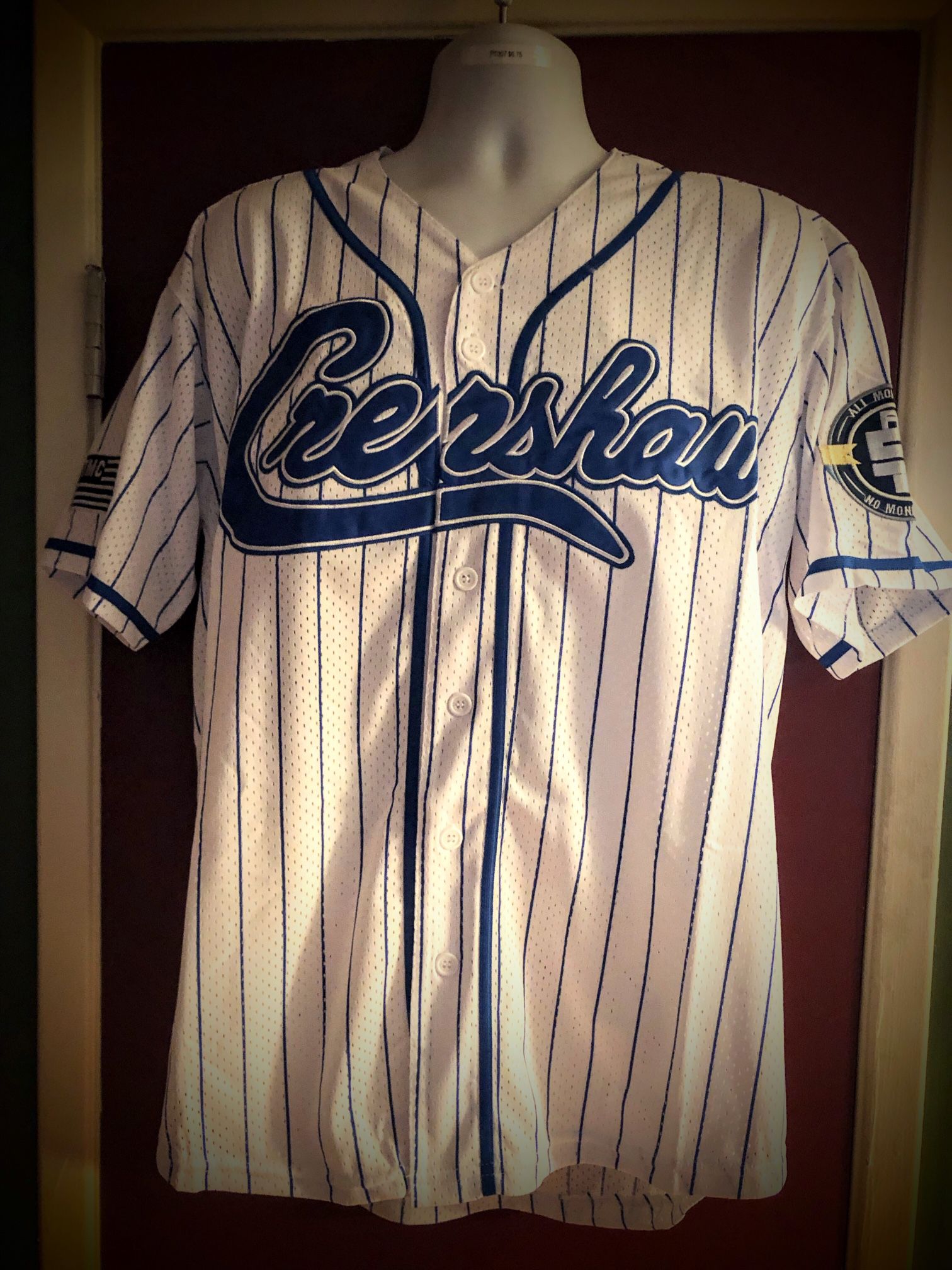 Crenshaw Victory Lap Nipsey Hussle Pinstriped White Baseball Jersey for  Sale in Wilmington, CA - OfferUp