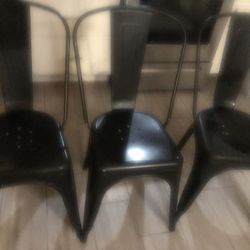 Black Metal Chairs