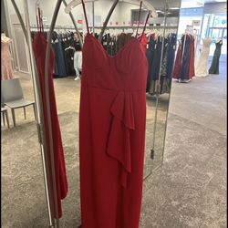 Beautiful red Dress Davids bridal