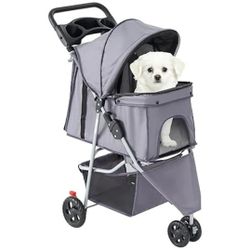  3 Wheels Pet Stroller for Small Dogs and Cats