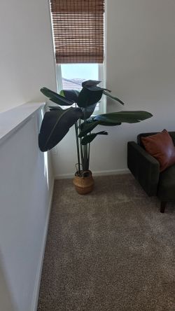 Tall Artificial Tropical Plant in Basket